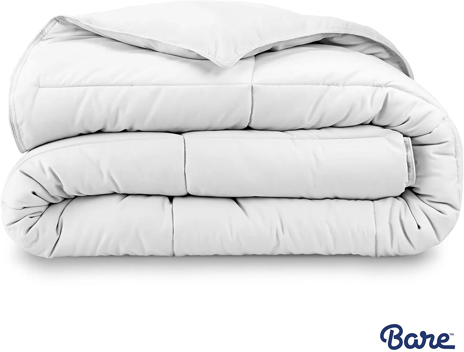 New Bare Home Comforter/Duvet Insert - Twin/Twin XL - Goose Down Alternative - Ultra-Soft - Premium 1800 Series - Hypoallergenic - All Season Breathable Warmth (Twin/Twin XL, White)