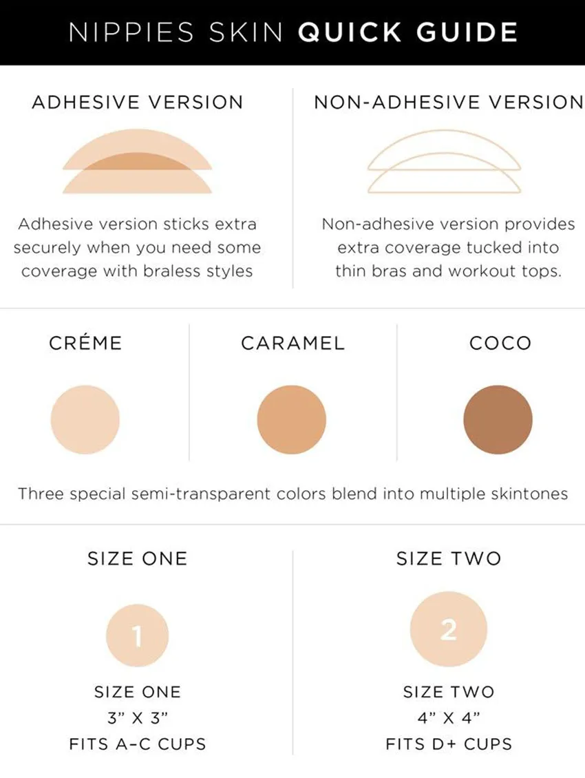 Nippies Skin Non-Adhesive Nipple Covers - Light