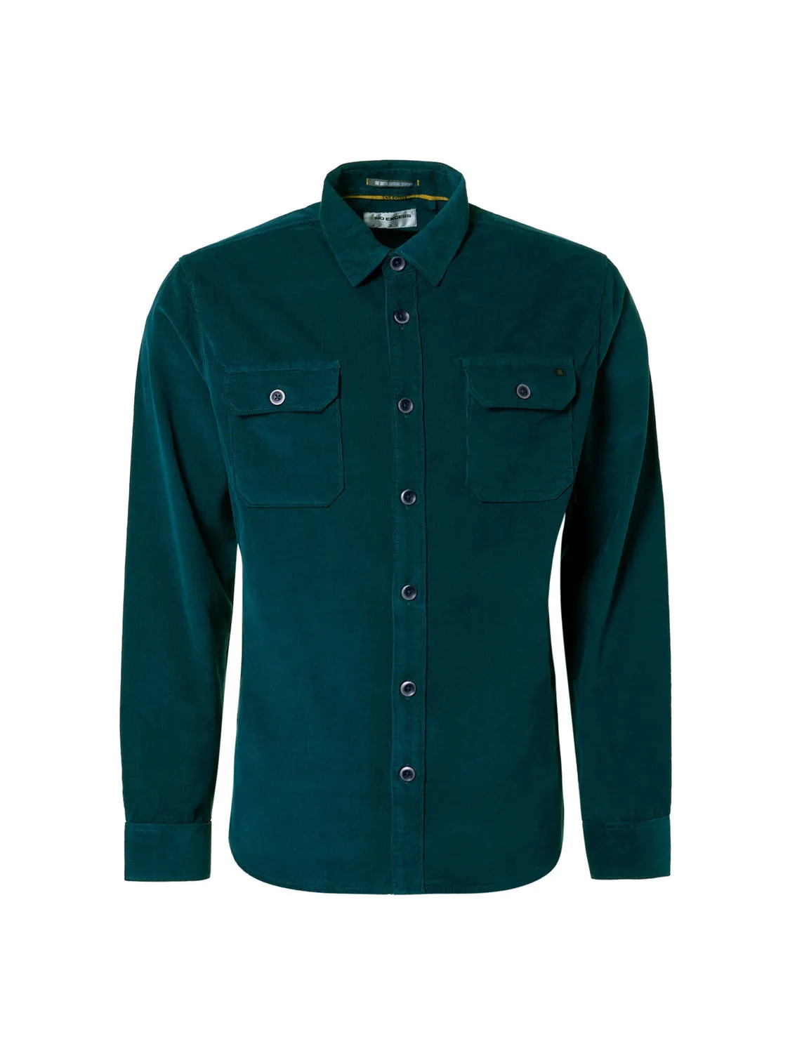 NO EXCESS SOLID CORDUROY 2 POCKET L/S SHIRT 21430837SN