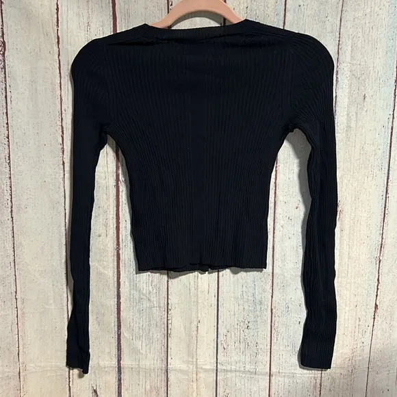 NWT Everlane The Ribbed Cropped Cardigan
