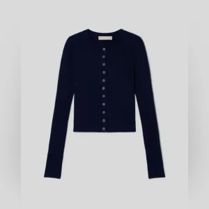 NWT Everlane The Ribbed Cropped Cardigan