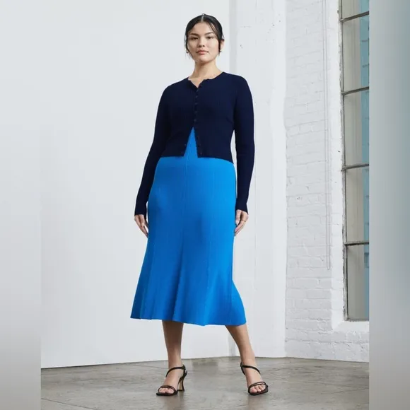 NWT Everlane The Ribbed Cropped Cardigan