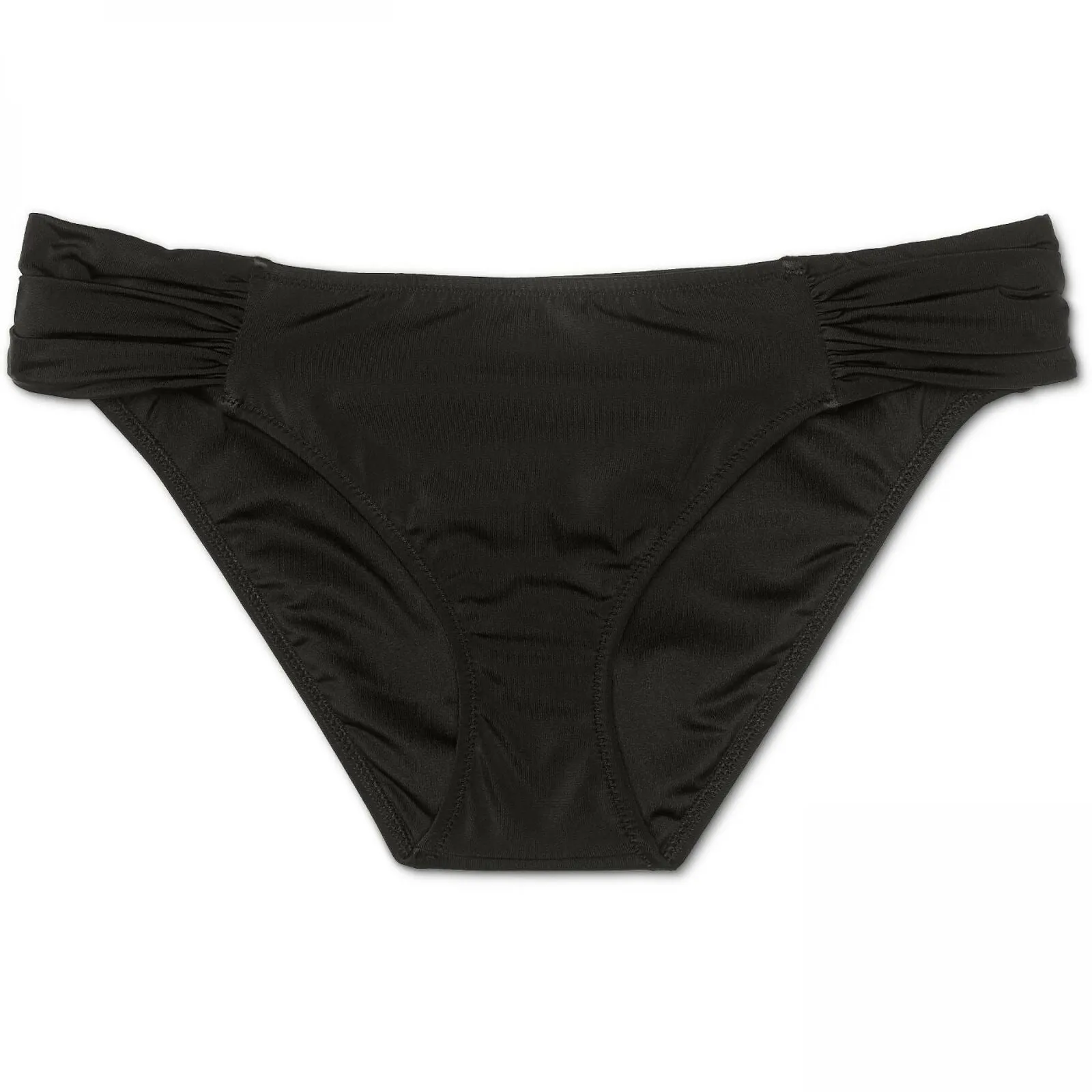 NWT Shade & Shore Women's Hipster Bikini Bottom Black. AEE17 Large M