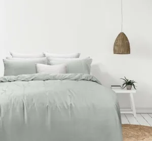Odyysey Living Organic Cotton Quilt Cover Sets - Silver