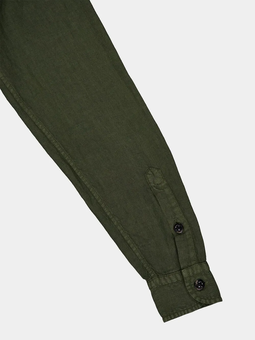 Olive Linen Shirt