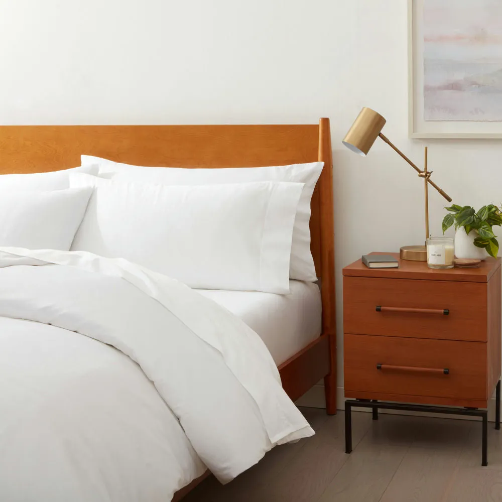 Organic King Duvet Cover and Fitted Sheet Set