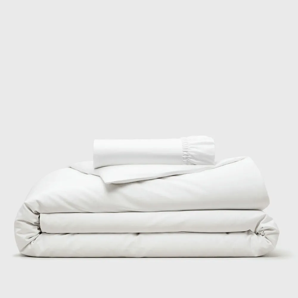 Organic King Duvet Cover and Fitted Sheet Set