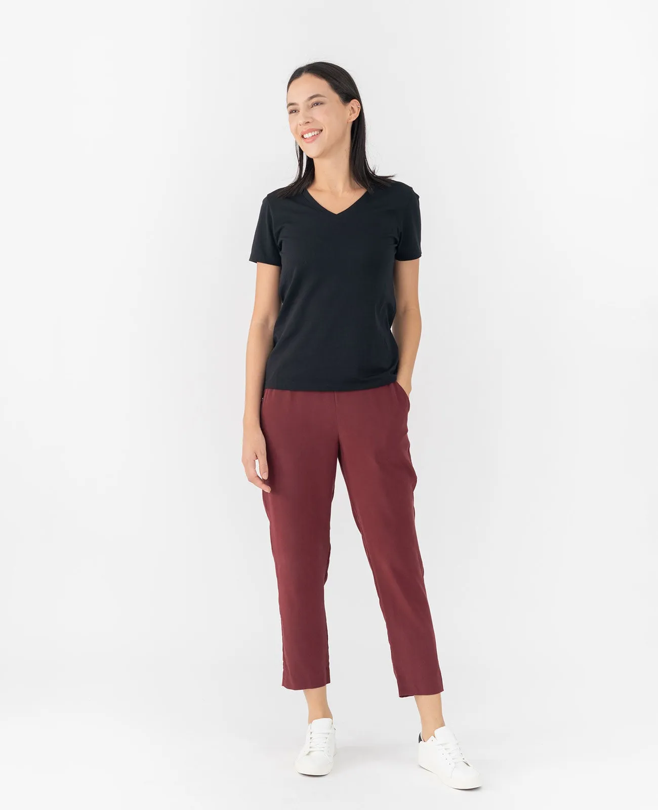 Organic Pima Cotton V-Neck Tee