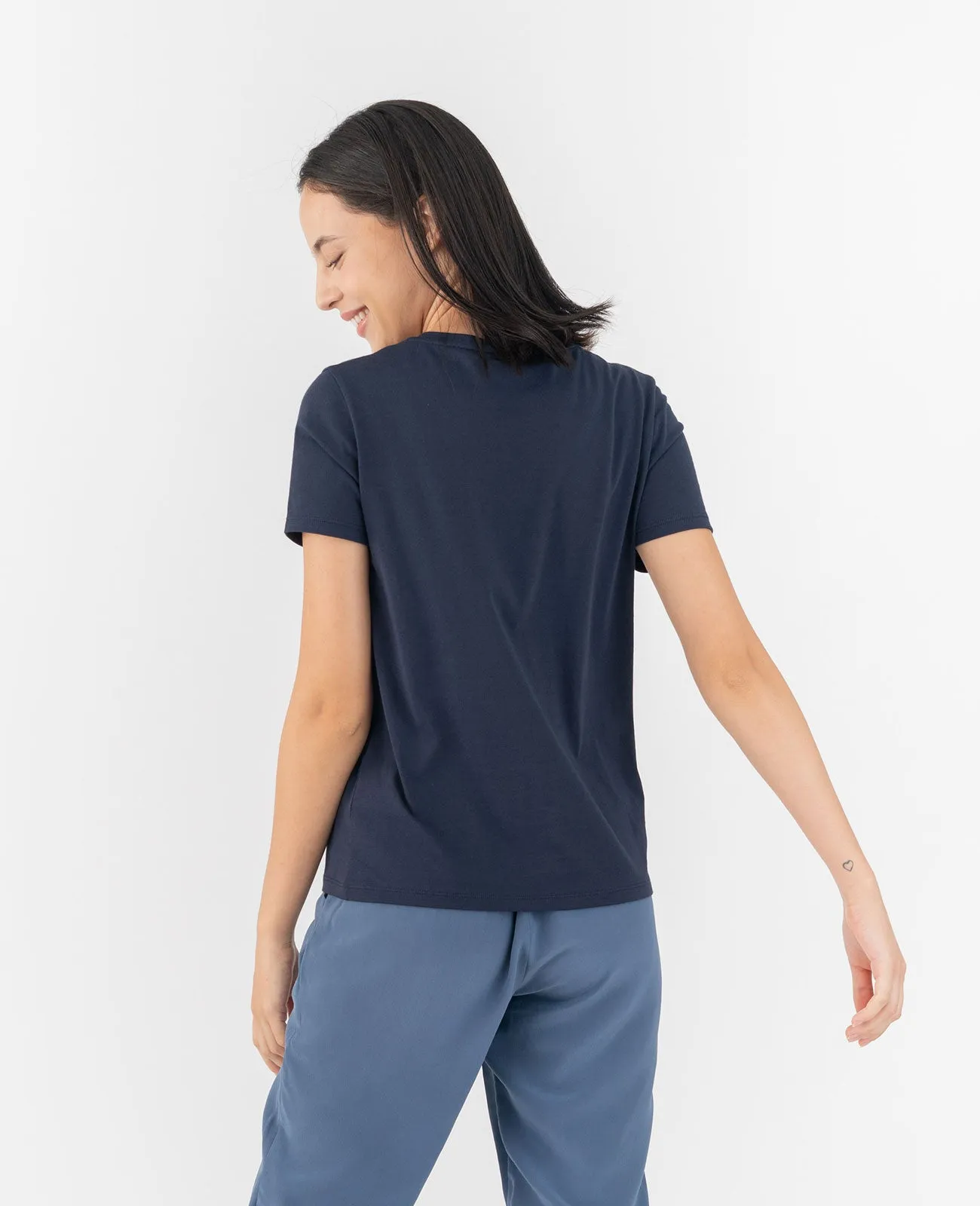 Organic Pima Cotton V-Neck Tee