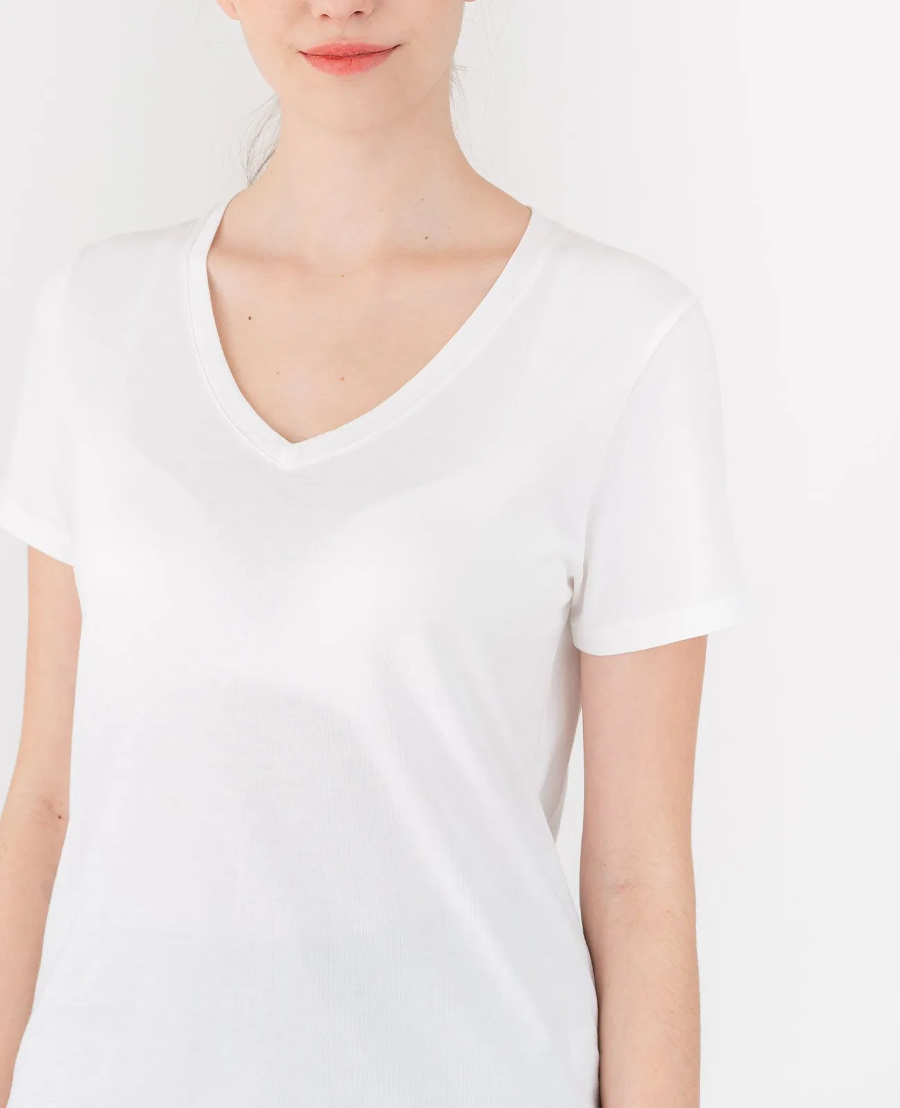 Organic Pima Cotton V-Neck Tee