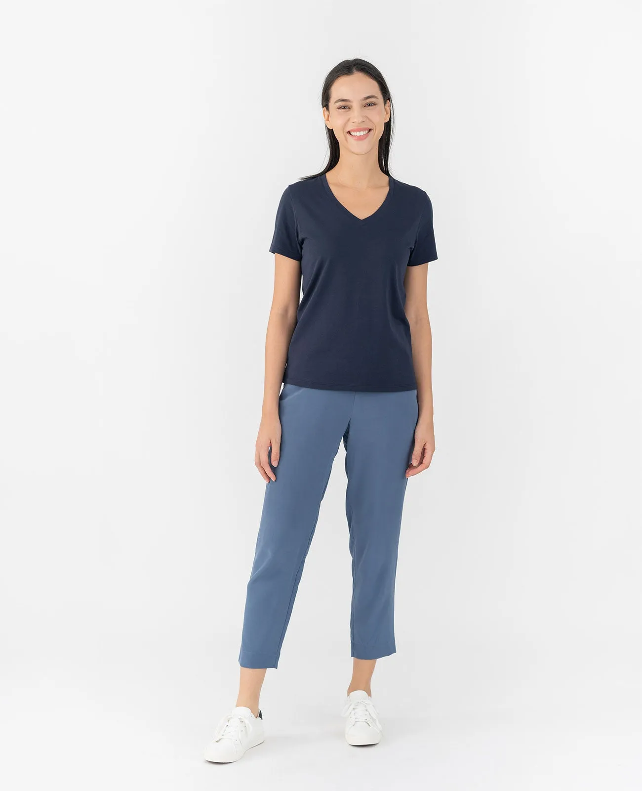 Organic Pima Cotton V-Neck Tee