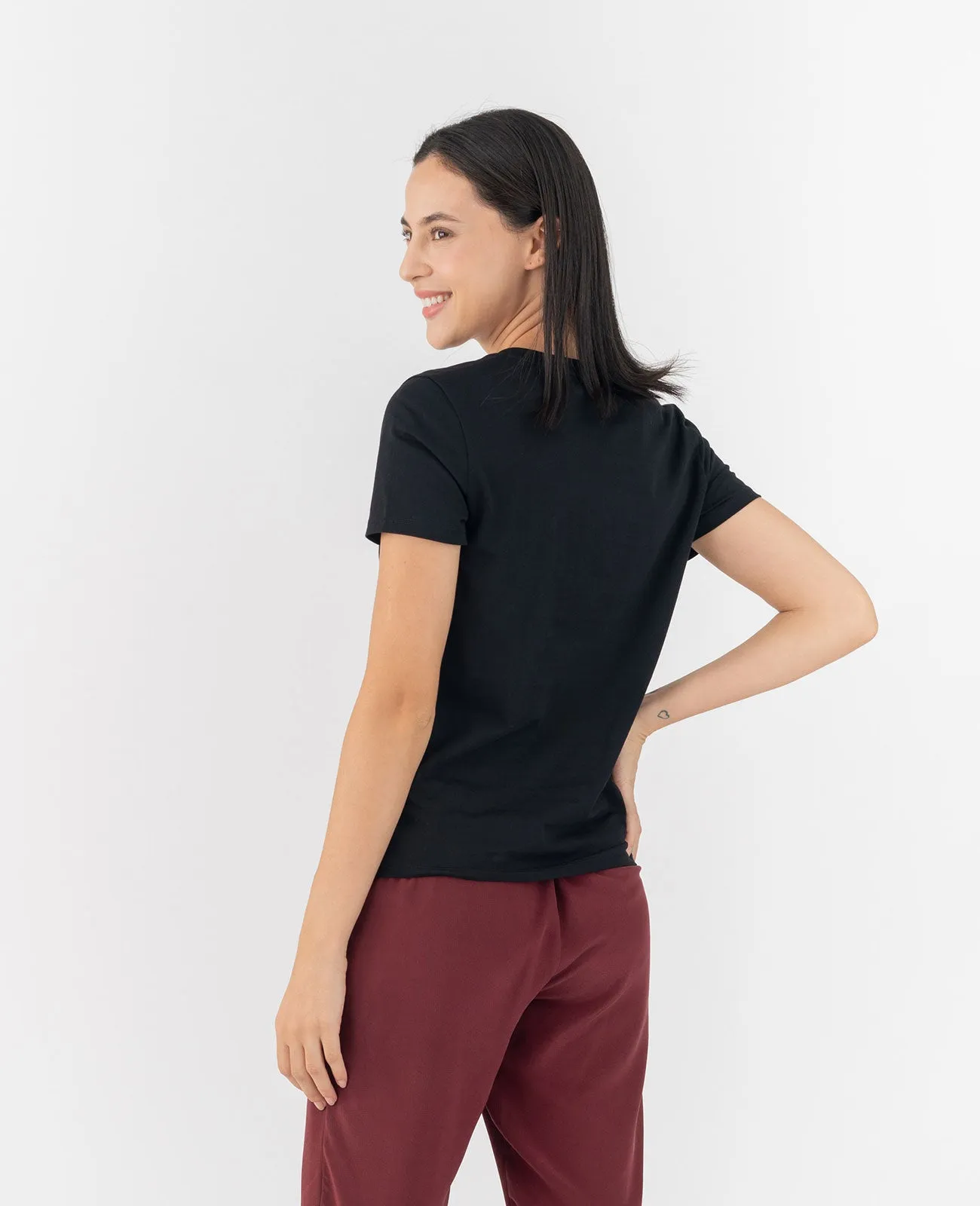 Organic Pima Cotton V-Neck Tee
