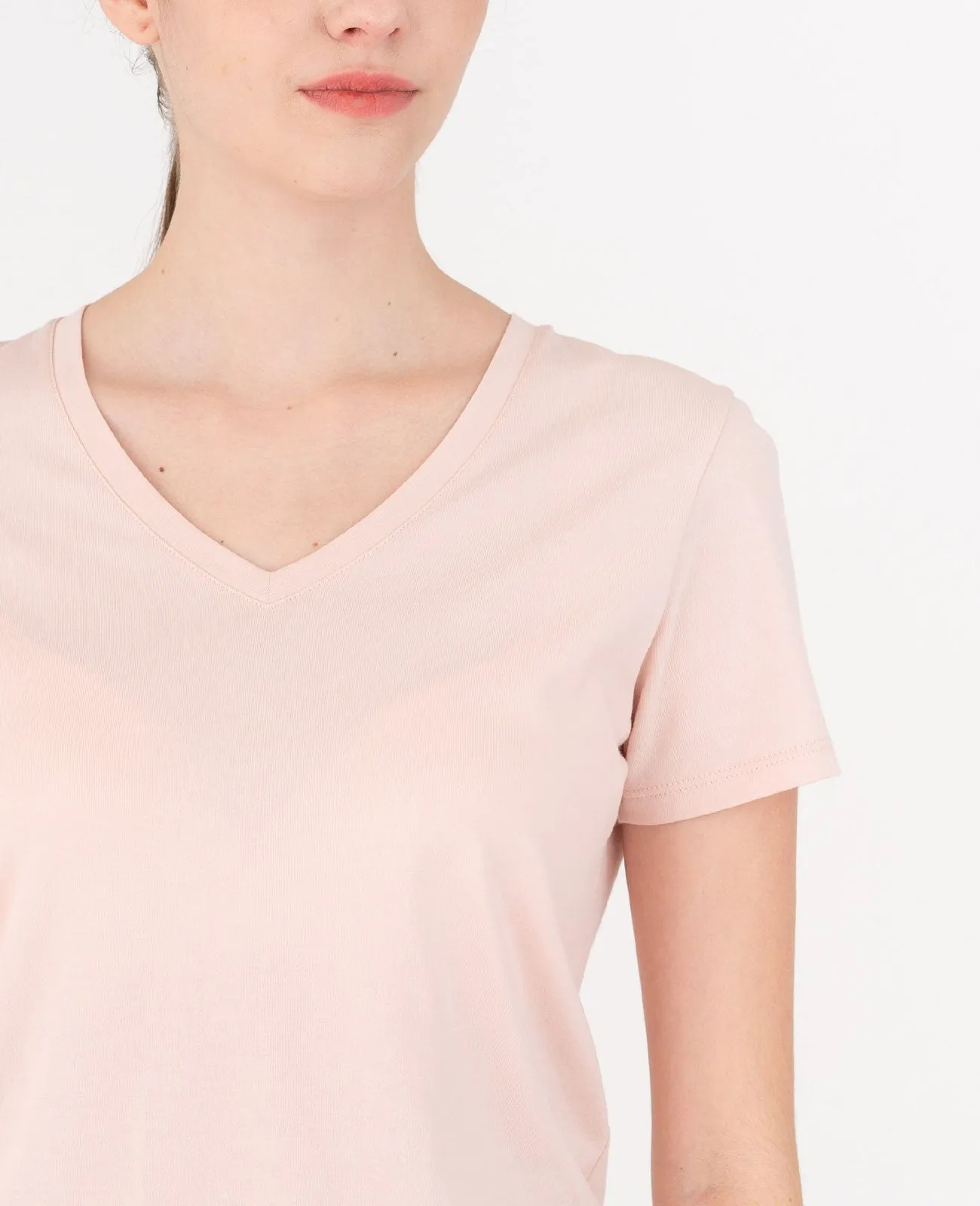 Organic Pima Cotton V-Neck Tee