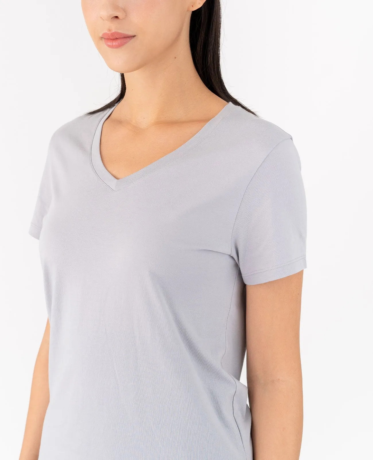Organic Pima Cotton V-Neck Tee