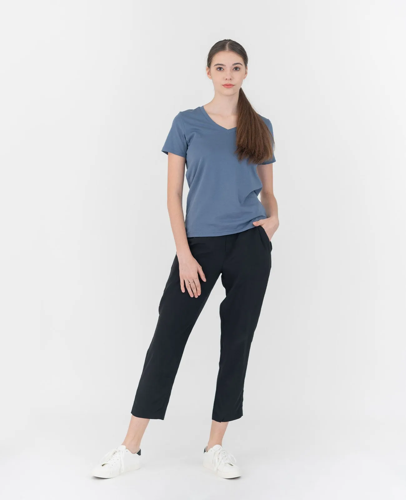 Organic Pima Cotton V-Neck Tee
