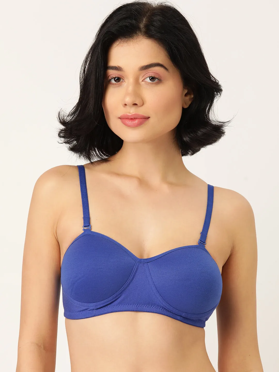 Pack of 3 Solid Non-Wired Lightly Padded T-shirt Bras