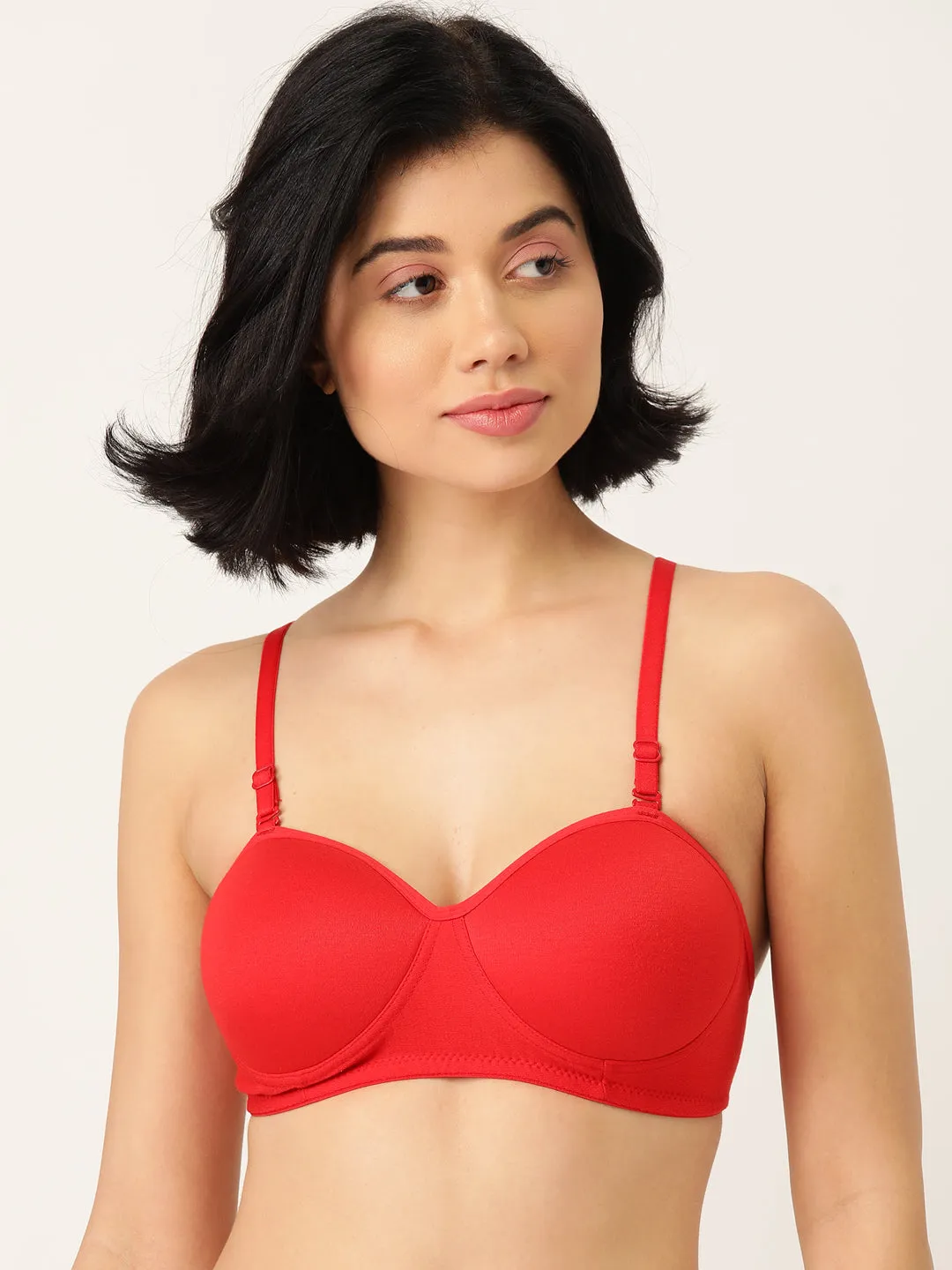 Pack of 3 Solid Non-Wired Lightly Padded T-shirt Bras