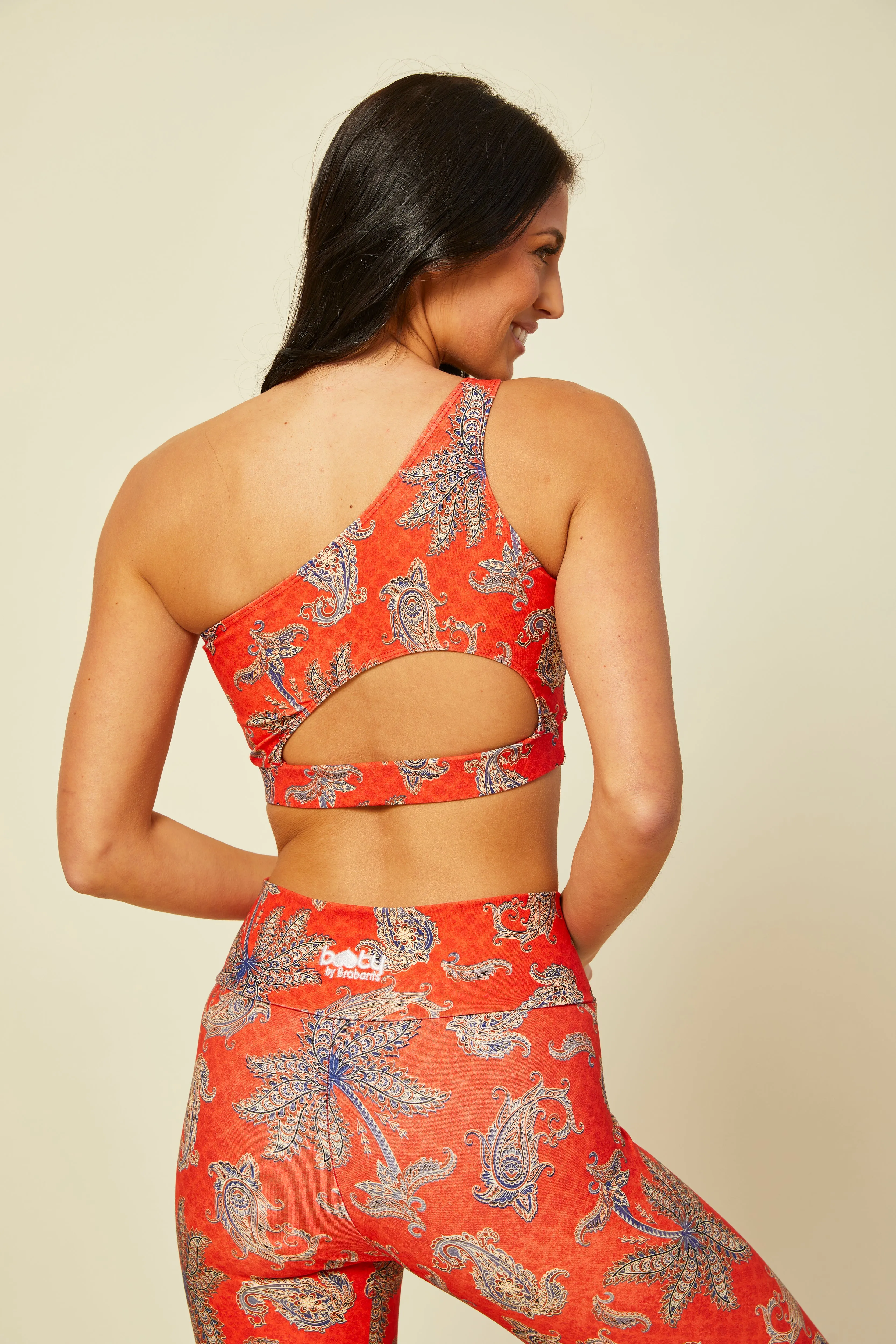 Paisley Spice Sport One Shoulder Top (Final Sale)