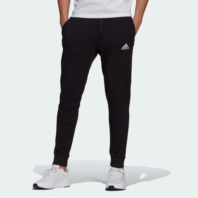 PANTALONE UOMO ADIDAS PANTA TUTA JOGGERS NERO ESSENTIALS FLEECE REGULAR FIT