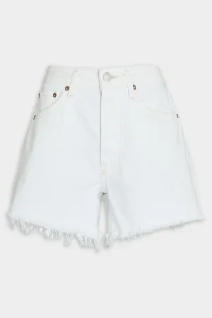 Parker Long Loose Fit Vintage Short in Panna Cotta
