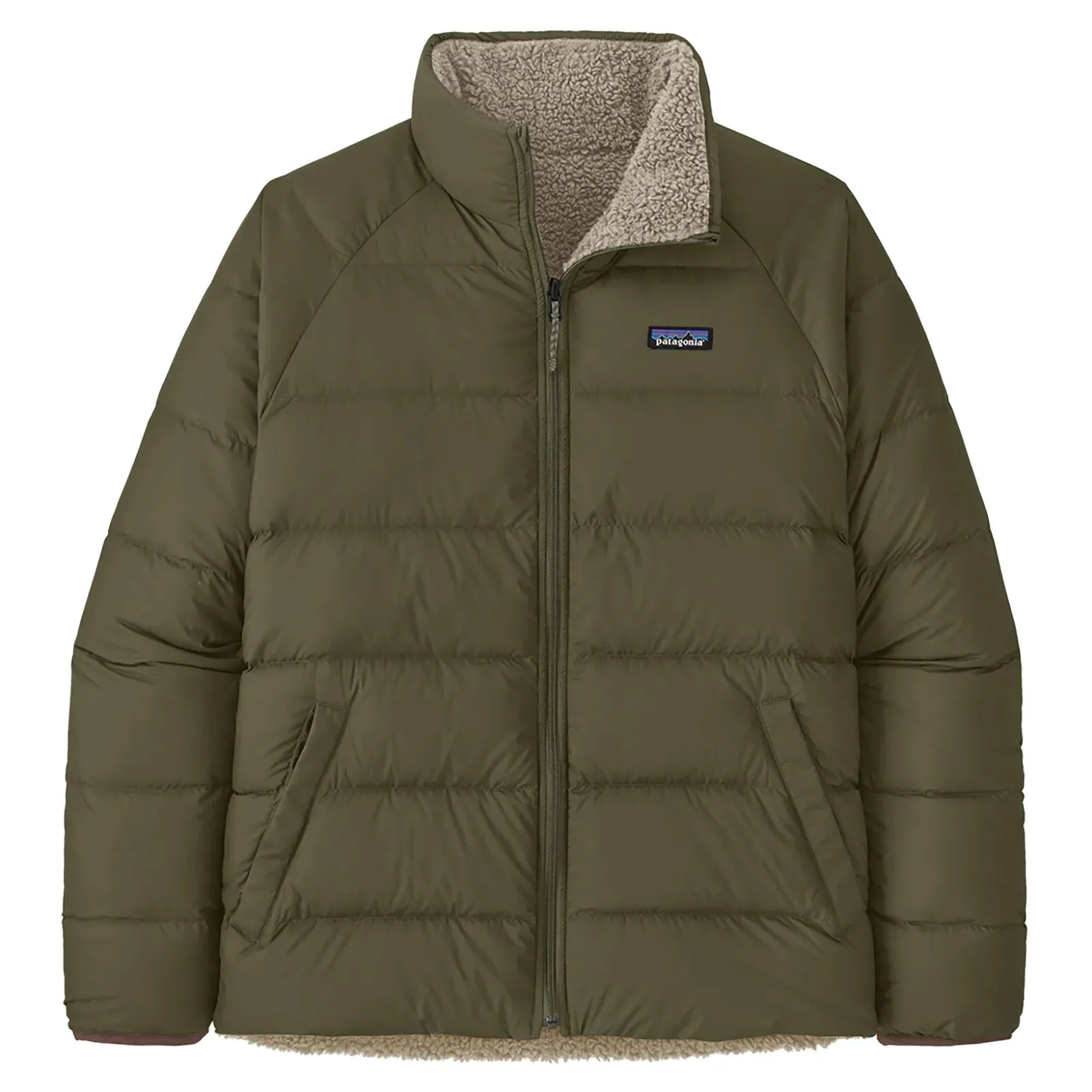 Patagonia Men's Reversible Silent Down Jacket - Basin Green