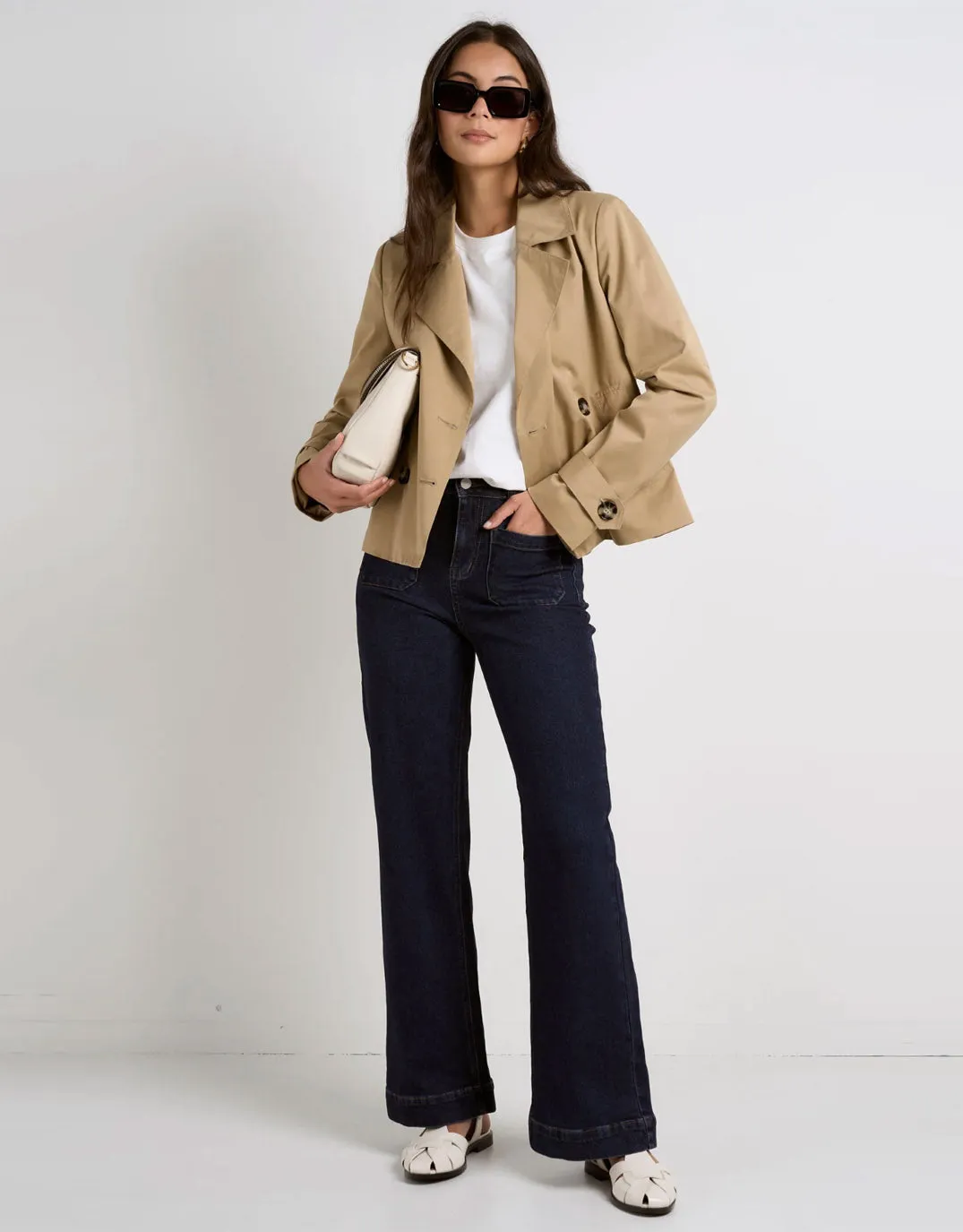 Pathway Short Trench Coat - Camel