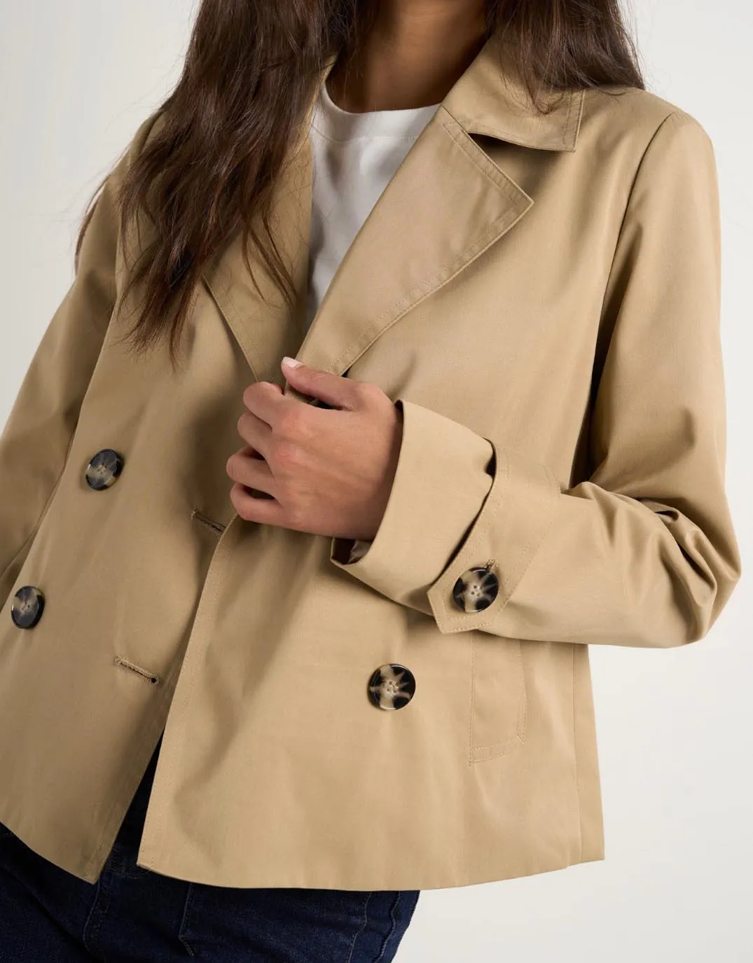 Pathway Short Trench Coat - Camel