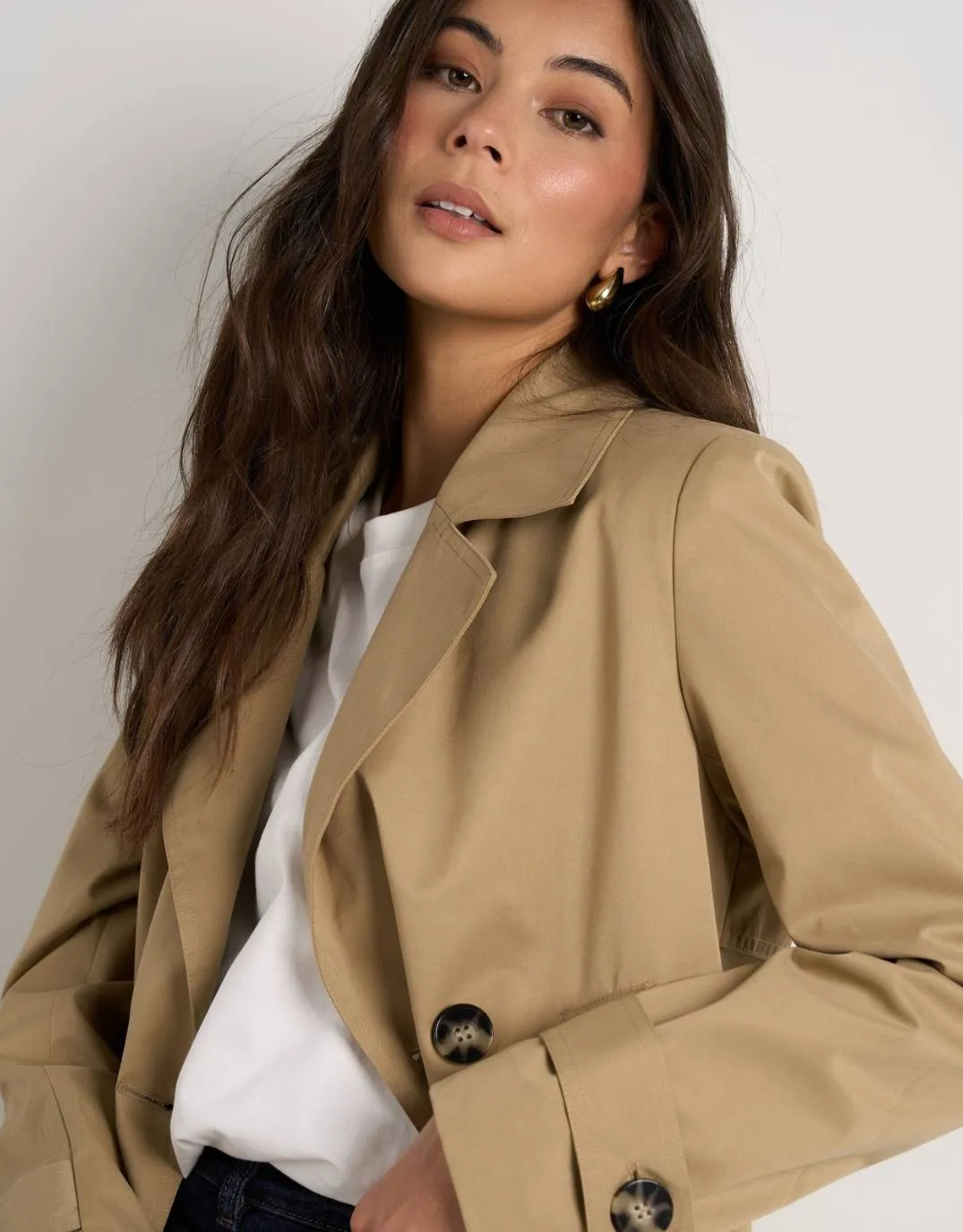 Pathway Short Trench Coat - Camel