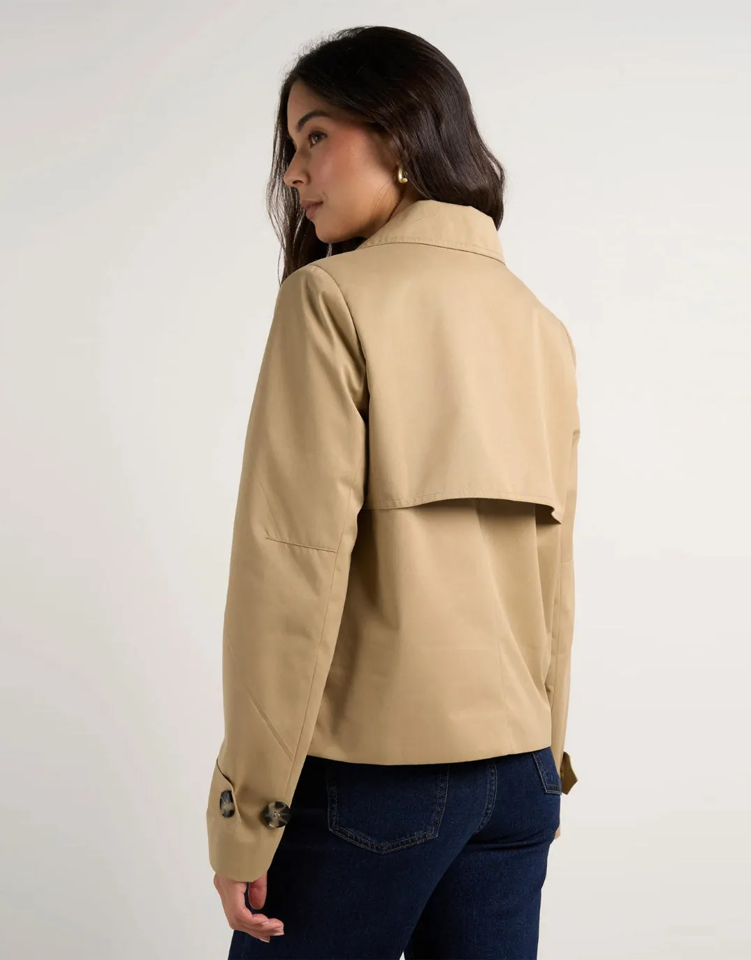 Pathway Short Trench Coat - Camel