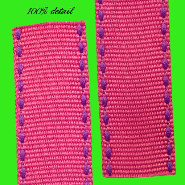 Pink Stitched Ribbons