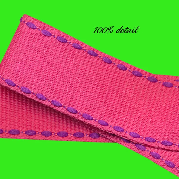 Pink Stitched Ribbons
