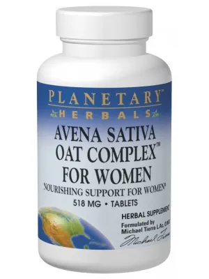 Planetary Herbals, Avena Sativa Oat Complex for Women, 200 ct