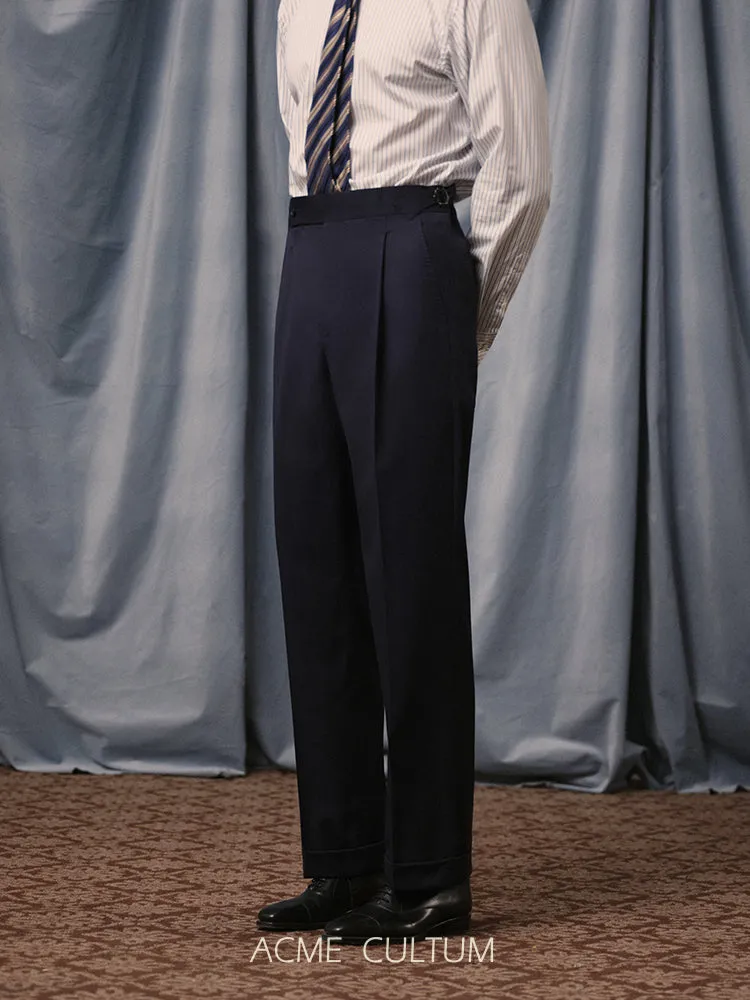 Pleated Wool Trousers