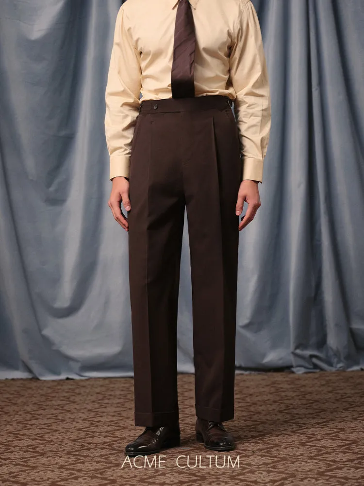 Pleated Wool Trousers