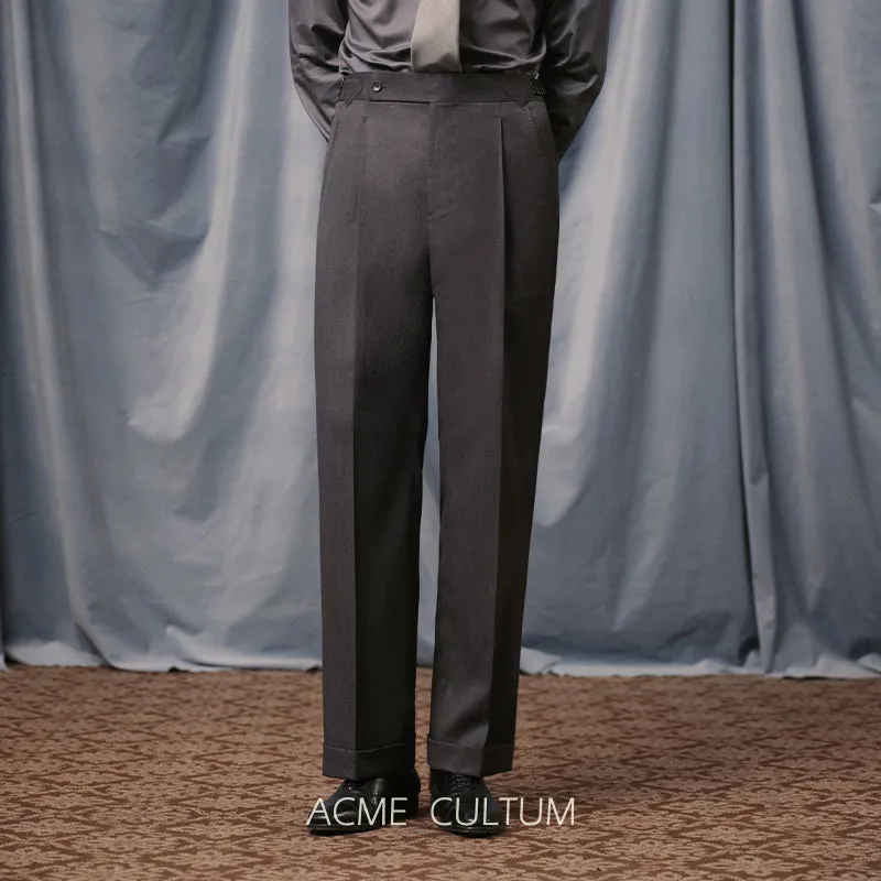 Pleated Wool Trousers