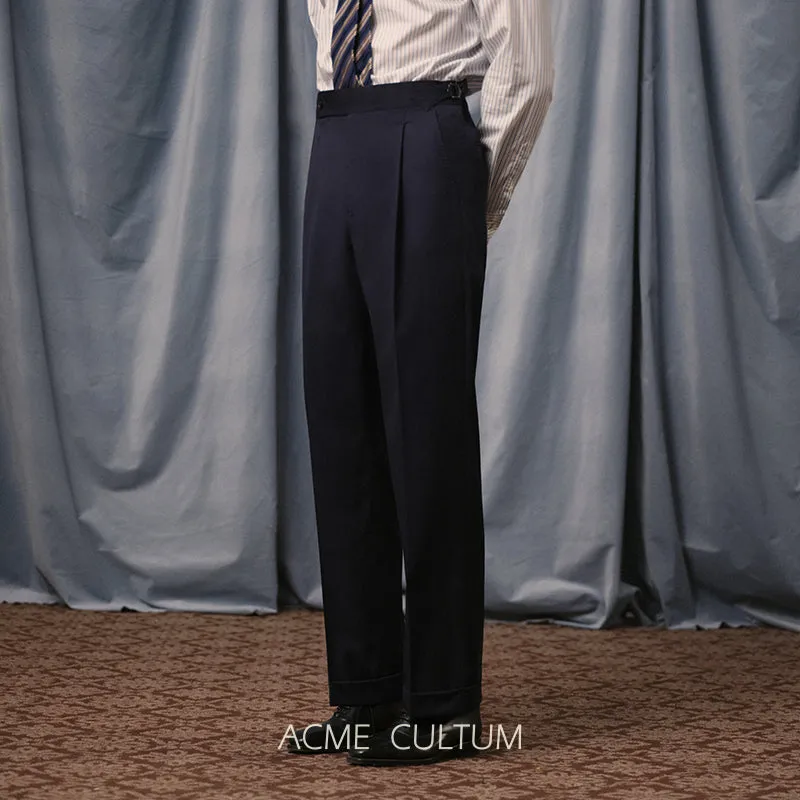 Pleated Wool Trousers