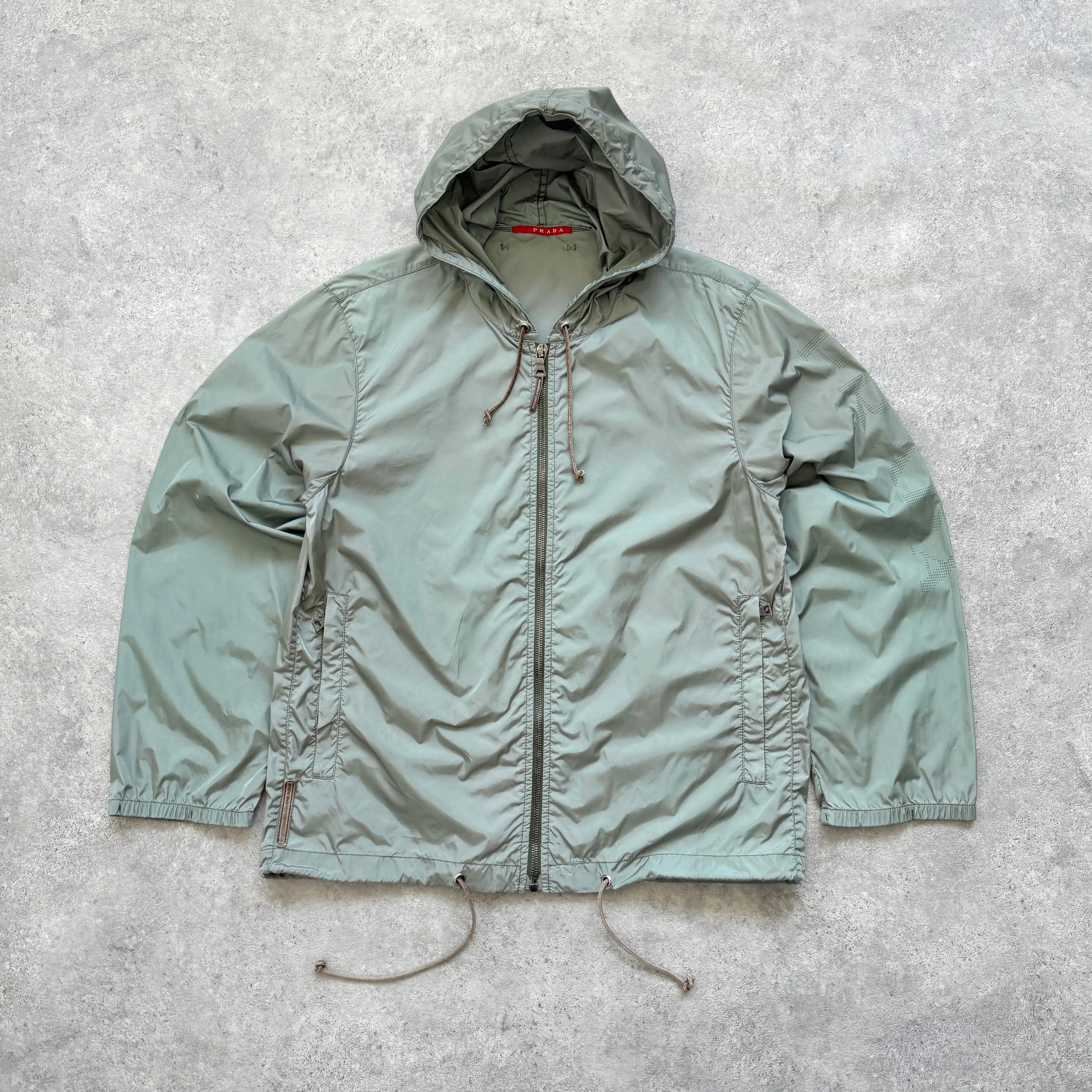 Prada Sport RARE 2000s technical lightweight spellout jacket (S)