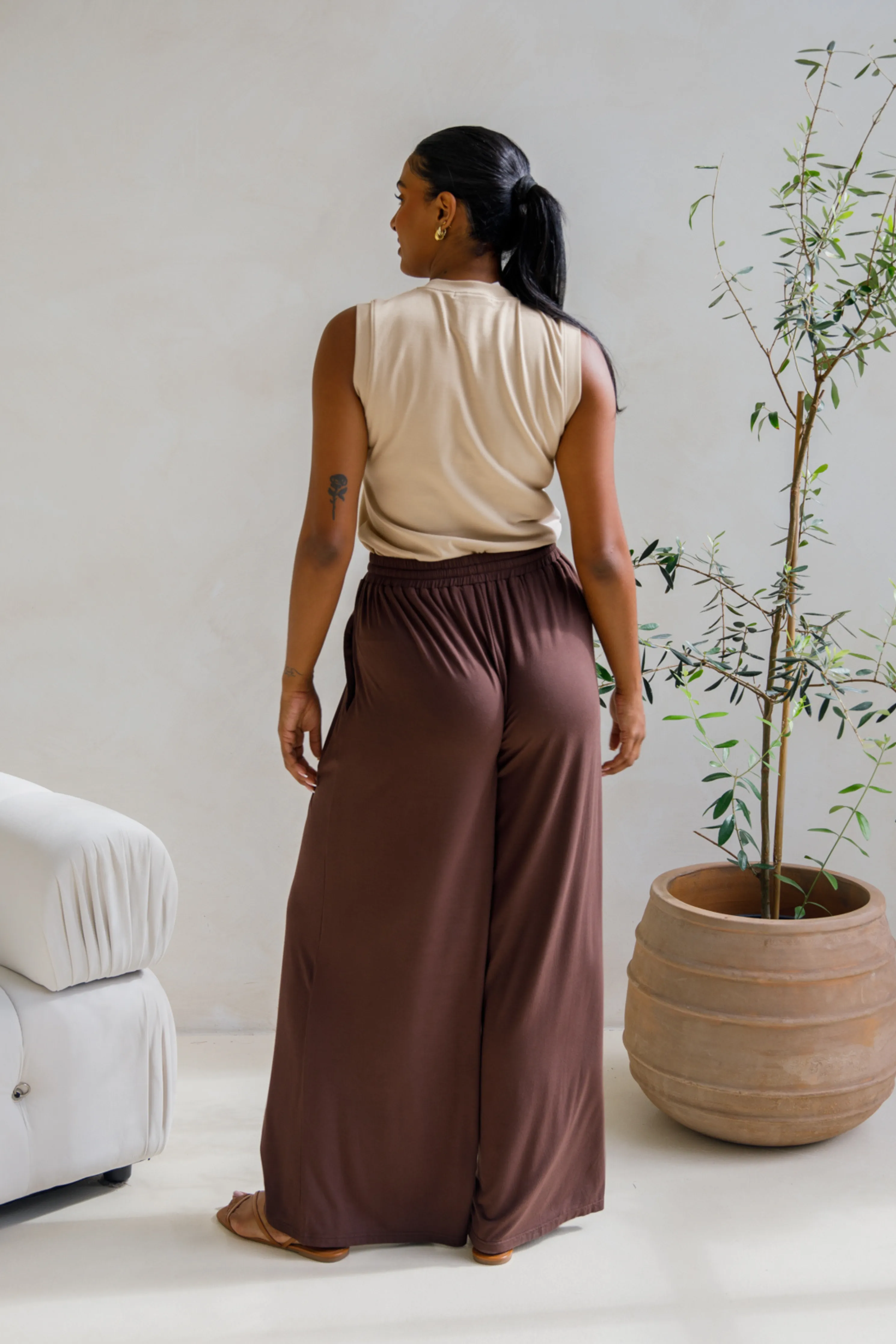 PRE-ORDER | Bella Pant | Chocolate