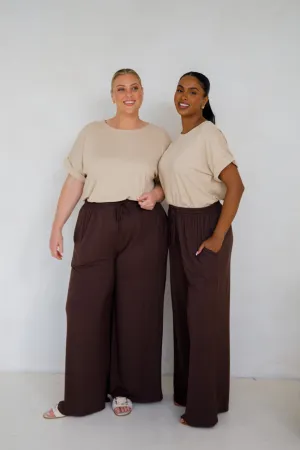 PRE-ORDER | Bella Pant | Chocolate