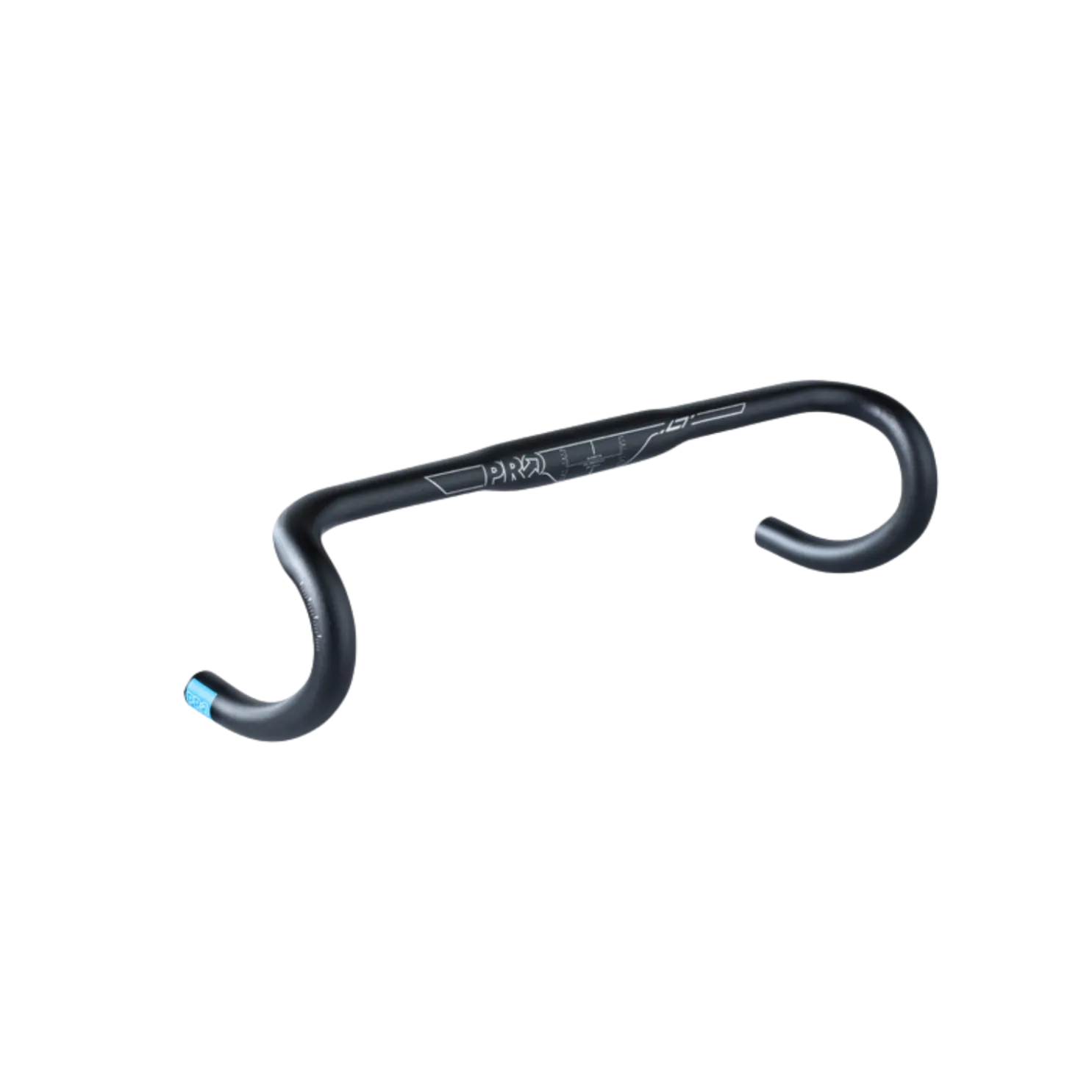 Pro Road Bar - Lt Compact Ergo Flat Top / Black 44cm 31.8mm Drop:125 Reach:70