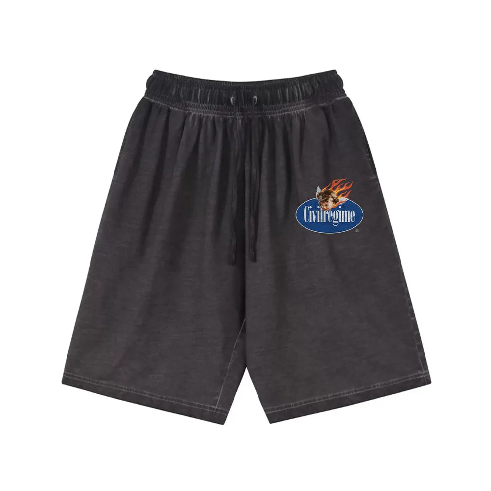 "High street casual cartoon icon angry kid" Shorts