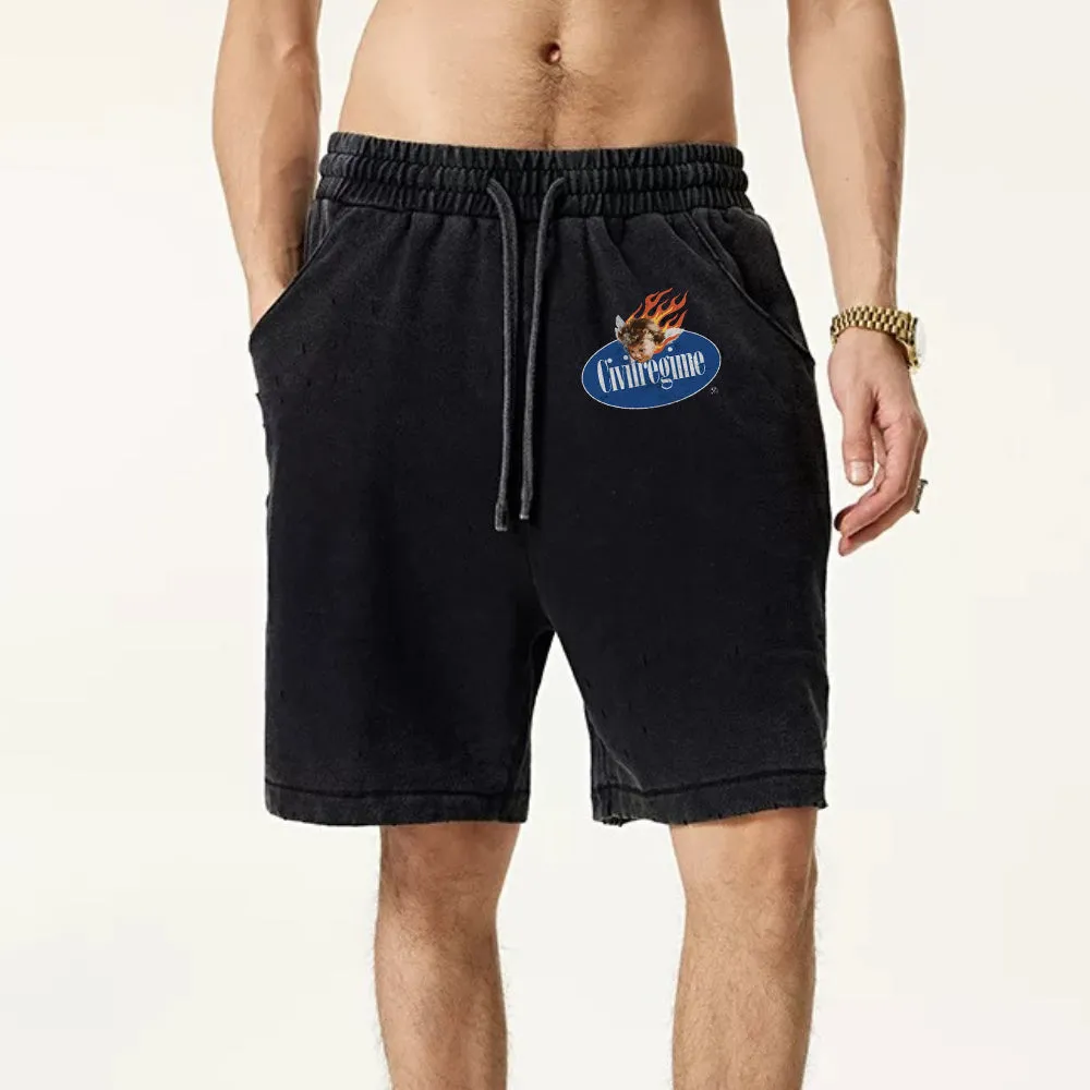 "High street casual cartoon icon angry kid" Shorts