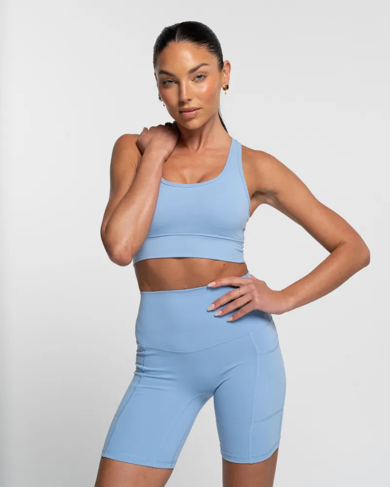 Racer Crop - Sky Blue