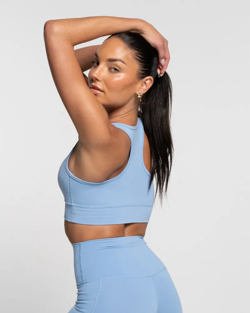 Racer Crop - Sky Blue
