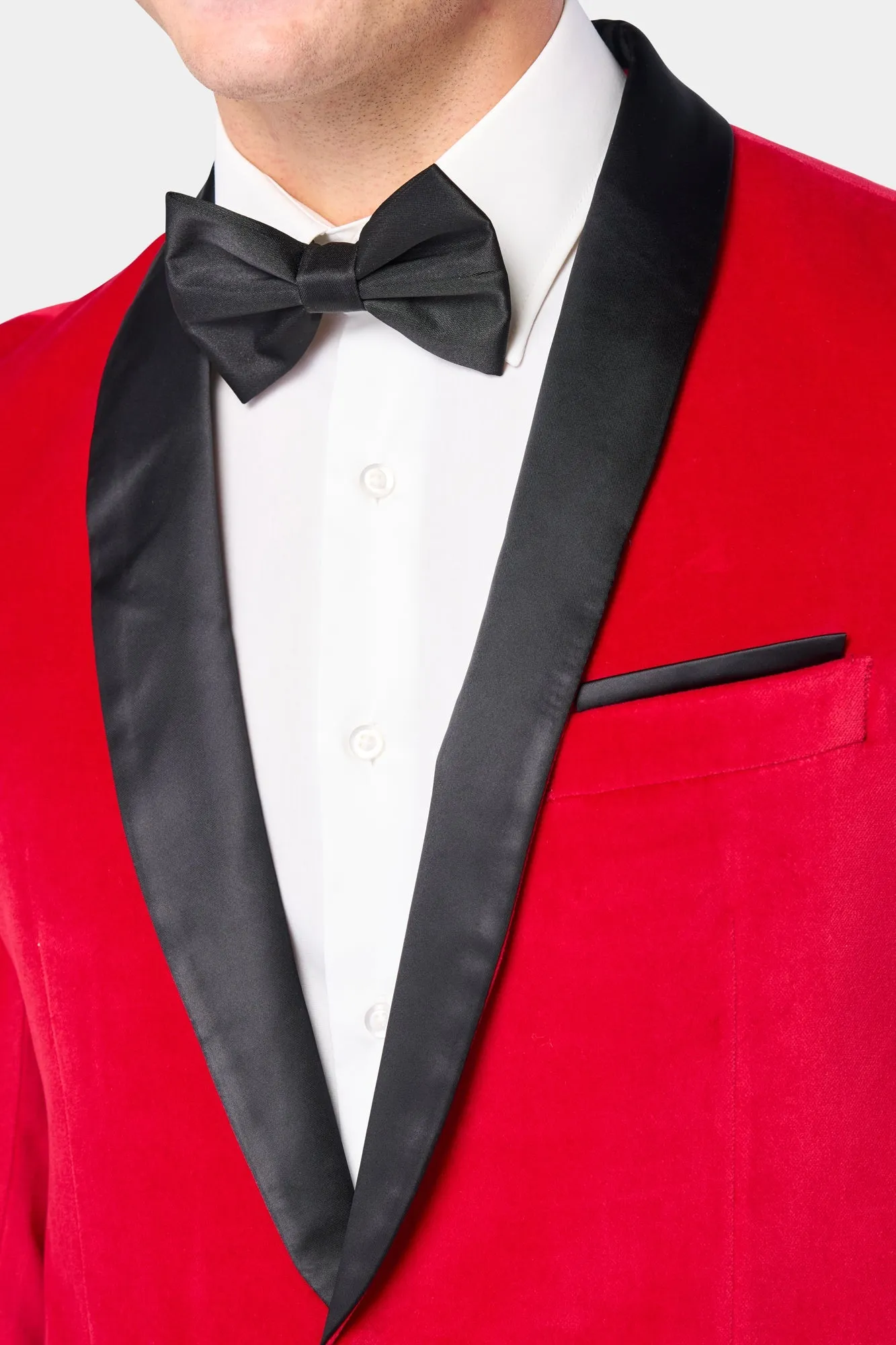 Red Velvet Shawl Lapel Tuxedo