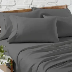 Renee Taylor 1200 Egyptian Cotton Sheet Sets - Charcoal