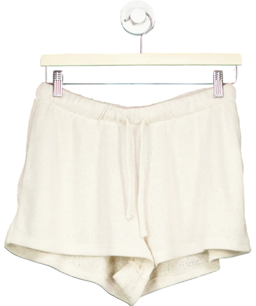 Reserved Beige Fine Knit Shorts UK M