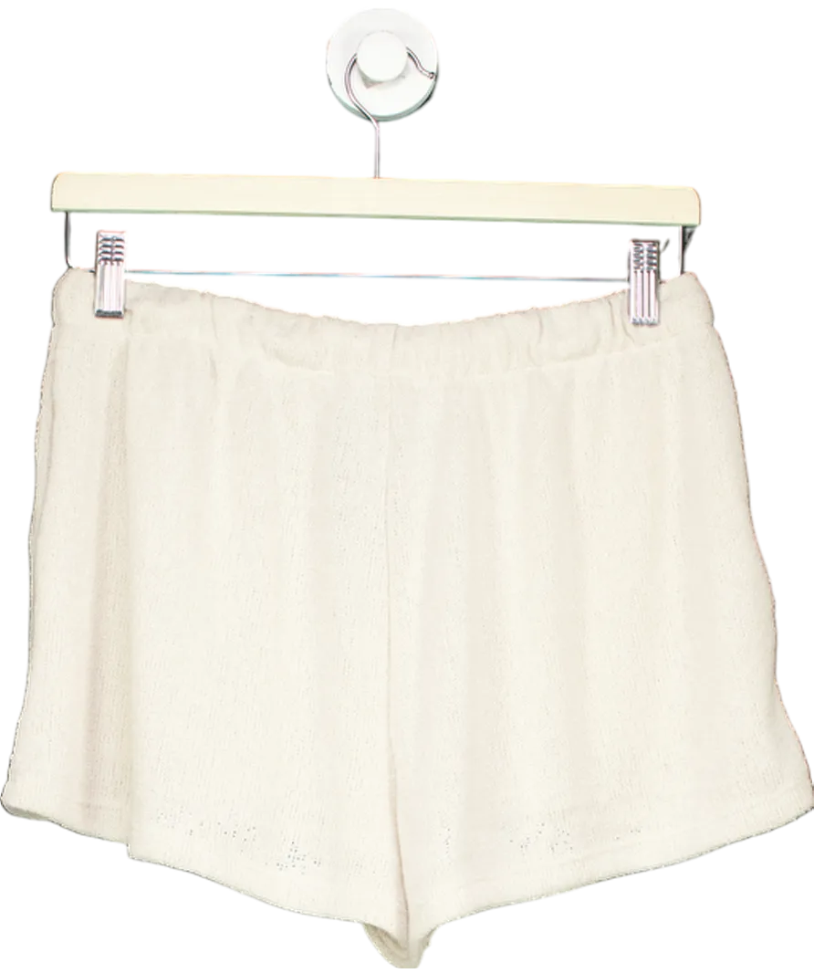 Reserved Beige Fine Knit Shorts UK M