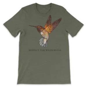 Respect The Wilderness Hummingbird Unisex Tee