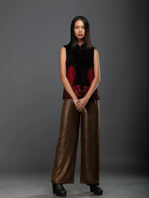 Sanskar by Sonam Dubal - Gold Sequins Embroidery Pants